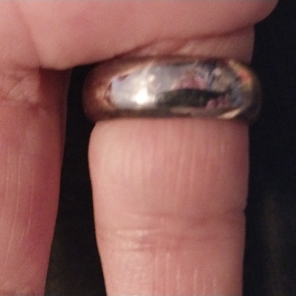 Thick sterling vintage carnelian ring size 6 1/2 - Picture 3 of 4